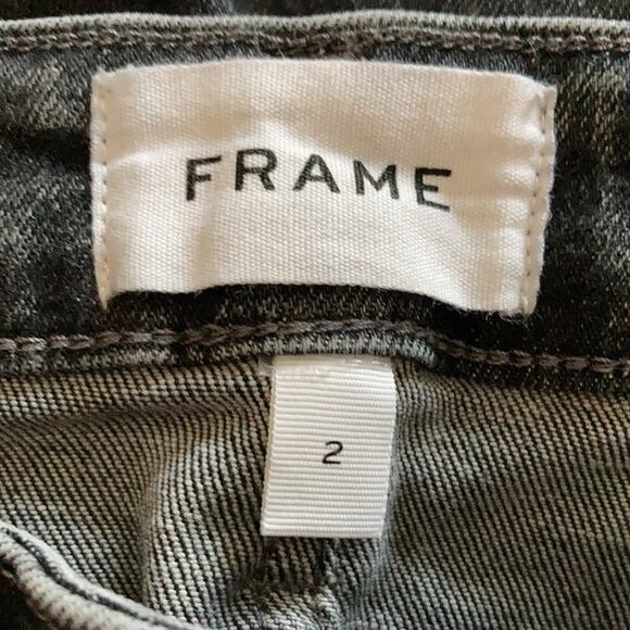 FRAME Denim Le One Skinny Crop Size 2 Hughes Wash High Rise Size 2 - Picture 6 of 9